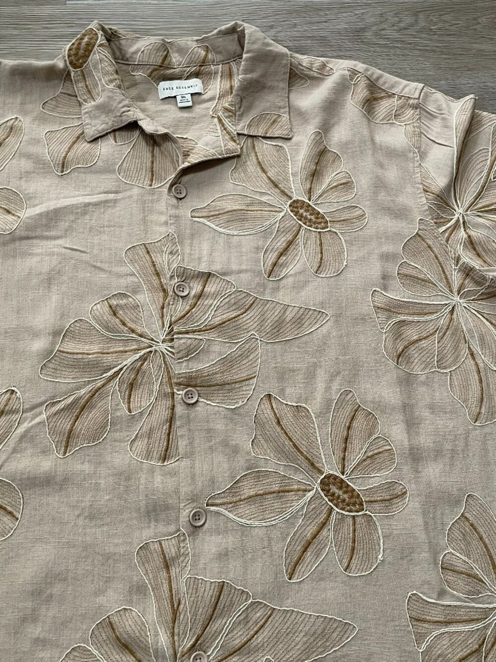 Embroidered Camp Shirt
